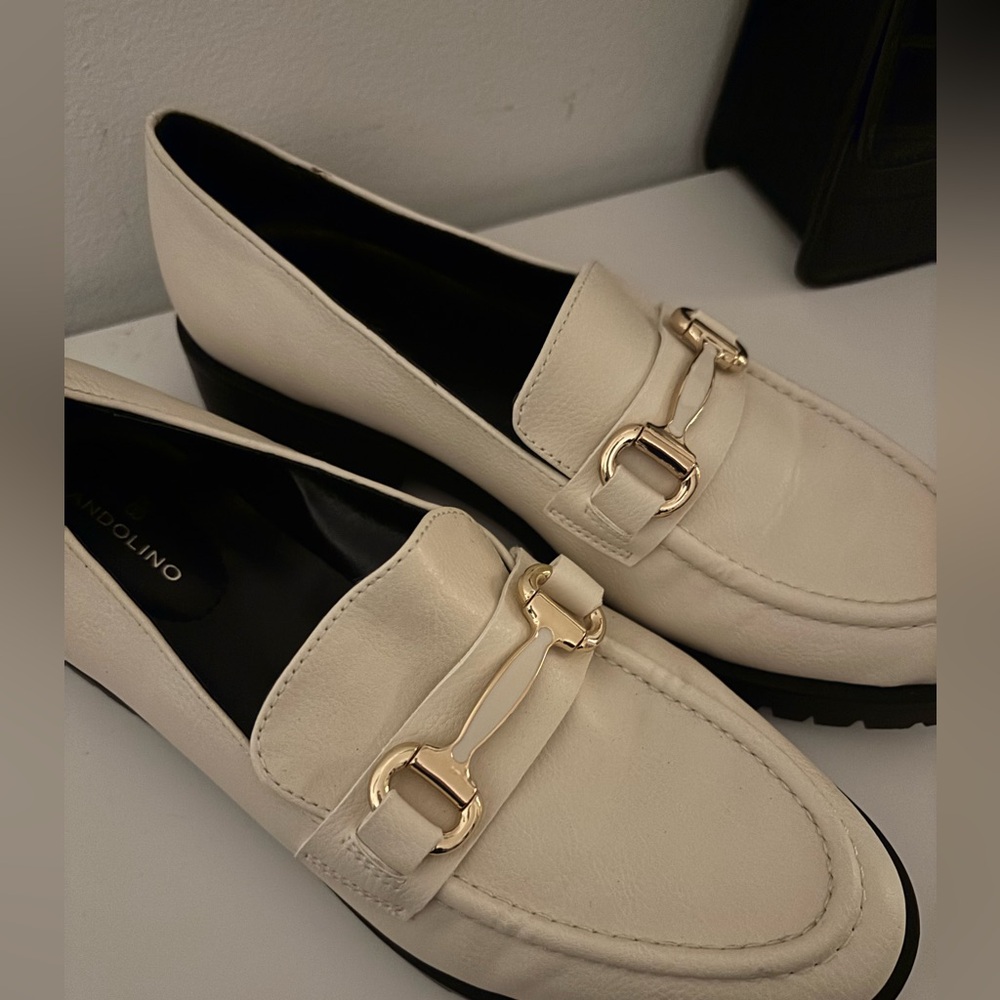 Bandolino Cream Loafers for Women - Picture 2 of 4
